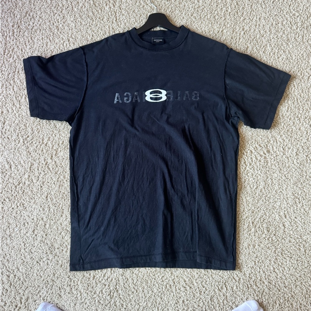 Balenciaga Black Graphic Tee